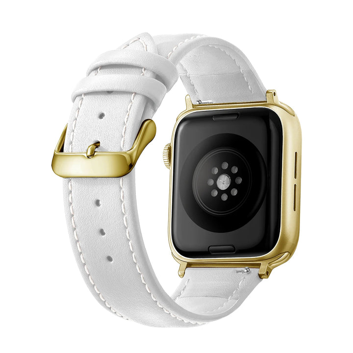 Genuine Leather Apple Watch Band 40–49mm for iWatch Series 3–8 & Ultra