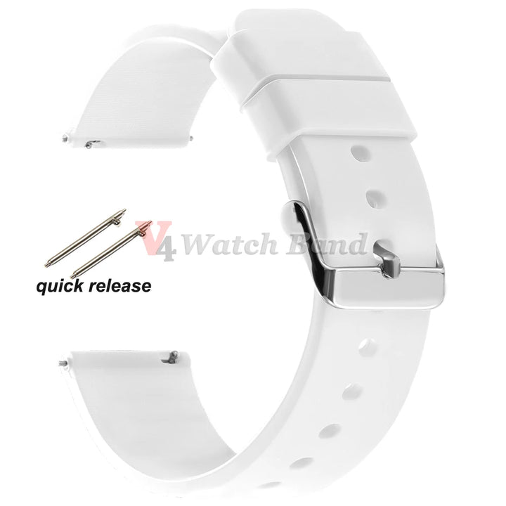 Silicone Watch Band Rubber Wrist Straps 18mm 20mm 22mm 24mm Watch Strap for Galaxy Replace Bands for Oris for Seiko for Citizen