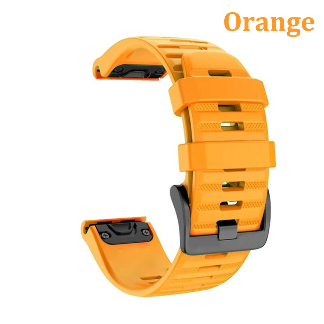 QuickFit Silicone Strap for Garmin Fenix, Epix & D2 Series (20-26mm)