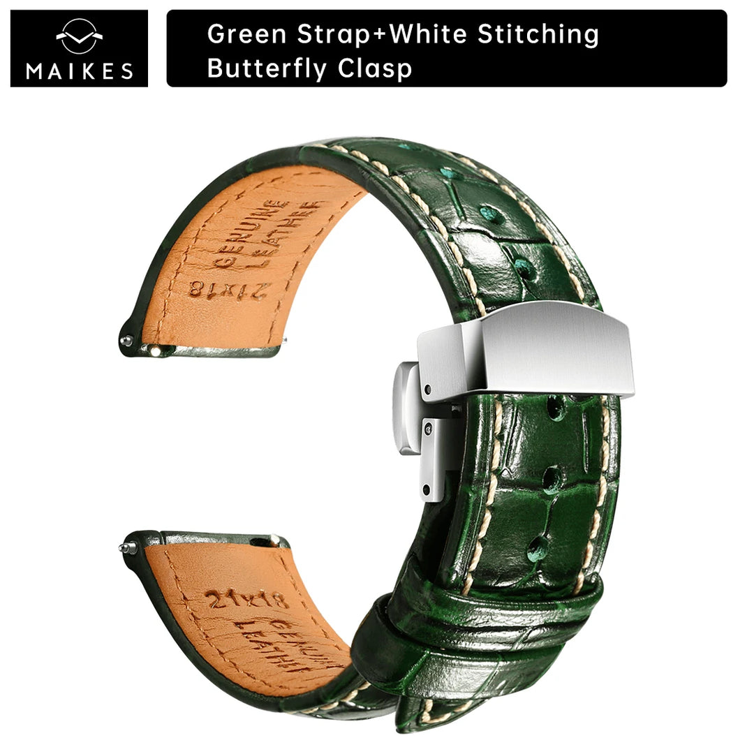 Maikes Longines Leather Watch Strap 20mm 21mm 22mm Accessories Watchbands Braceletes For Fossil Hamilton Watch Band