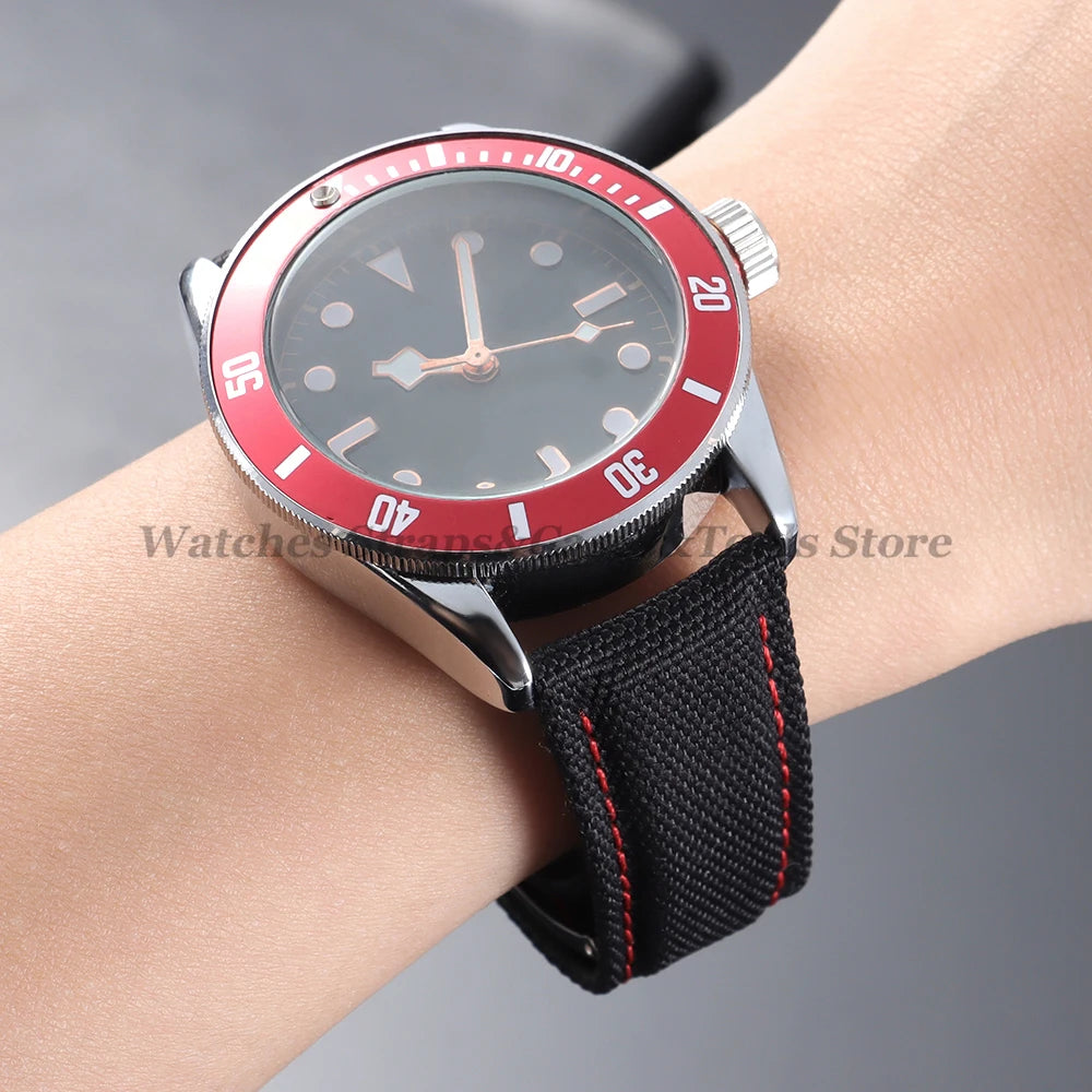Canvas Nylon Strap (20–22mm) – Folding Buckle Sport