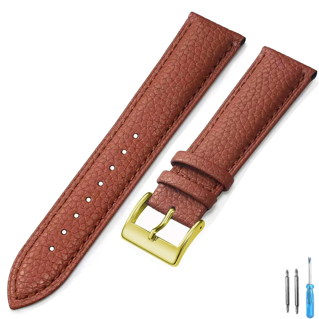 Genuine Leather Watch Band 18mm 20mm 22mm 24mm Watch Strap for Man Women High-quality Wrist Watchband + Tool