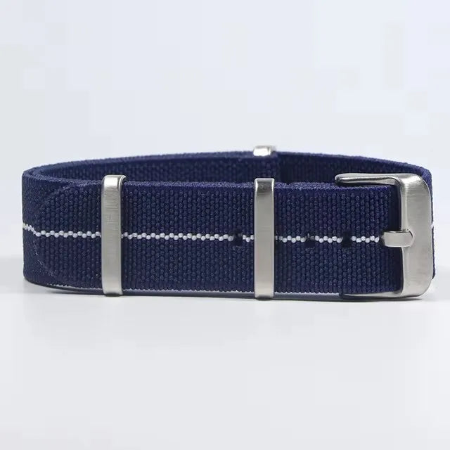 Trendy Nylon Military Watch Strap – 18/20/22mm Elastic French Troops Style