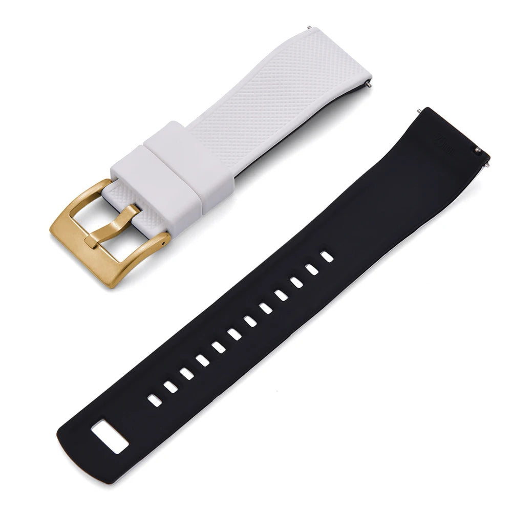 JUELONG Premium Silicone Watch Band 20mm Quick Release Rubber Strap Waterproof Men Women Replacement Watchband