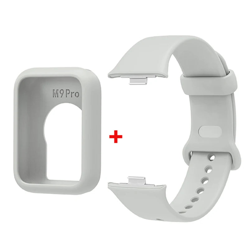 Silicone Strap with Protective Case for Xiaomi Mi Band 9 Pro