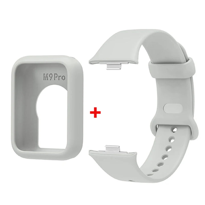 Silicone Strap with Protective Case for Xiaomi Mi Band 9 Pro