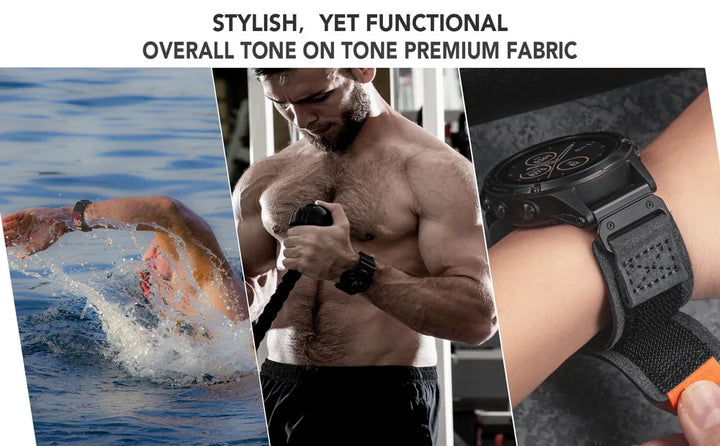 HEMSUT Leather Watch Band For Garmin Quickfit 20 22 26mm Retro Wrist Strap For Fenix/ Marq/EPIX /Instinct /Tactix