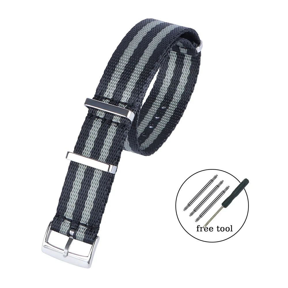 Nylon Canvas Watch Strap 20mm (Omega, Rolex & Tudor)