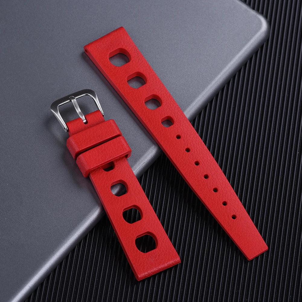 High Quality FPM/FKM Rubber Quick Release Watch Band 20mm 22mm Replacement Watch Straps For Men Women