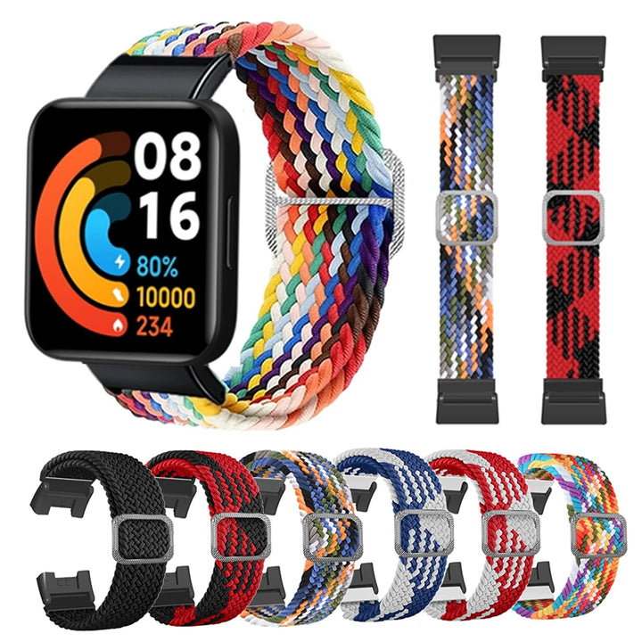Elastic Braided Nylon Strap for Redmi Watch 2 Lite
