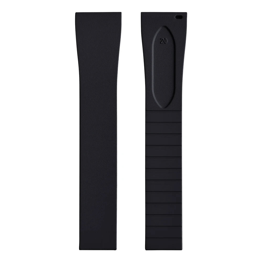 New CTS FKM Watch Strap 16mm 18mm 19mm 20mm 21mm 22mm Quick Release Butterfly Buckle Watch Band CTS Rubber Strap For Cut To Size