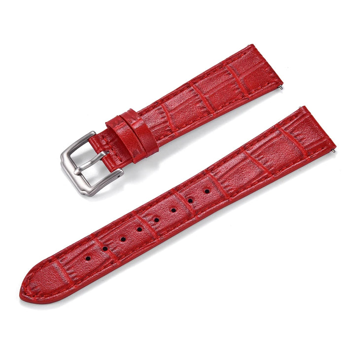 High Quality Classic Bamboo Leather Watch Strap 16/18/19/20/21/22mm Quick Release Watchbands Unisex Smart Leather Wristbands