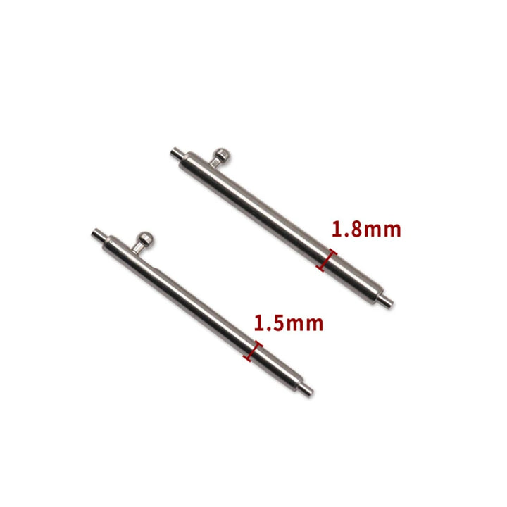 20pcs Stainless Steel Spring Bars – 12–24mm, Quick Release