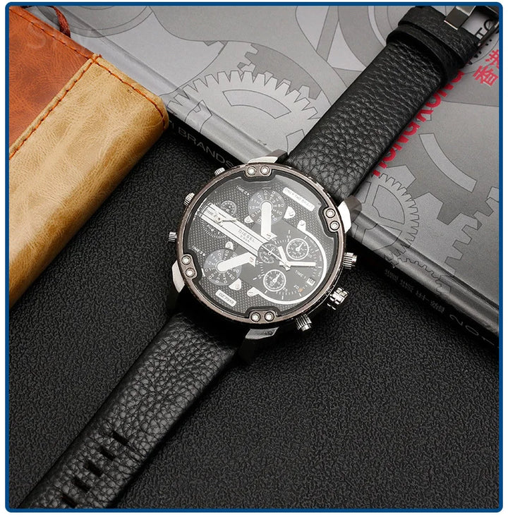 Genuine Leather Watch Strap for Diesel (22–30mm)