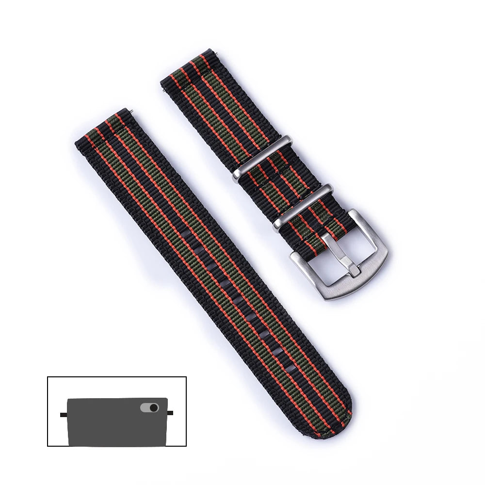 NATOBELT Nylon Sailcloth Strap 18mm 20mm 22mm Spring Military Quick Release Watchband For Watch Accessories Replacement Bracelet