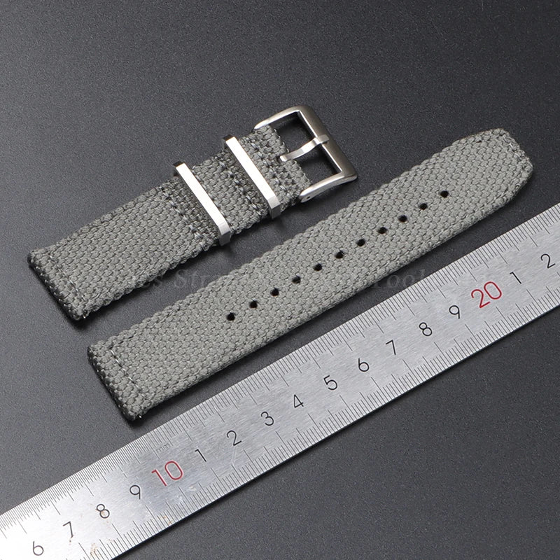 Nylon Cotton Watch Strap for Army Military Wristband 20mm 22mm for Seiko for Omega Weave Quick Release Bracelet Replacement Band