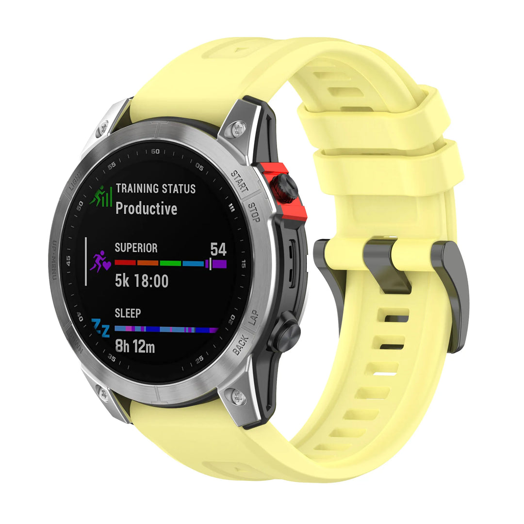 Silicone QuickFit Watch Strap 20/22/26mm for Garmin Fenix & Forerunner Series