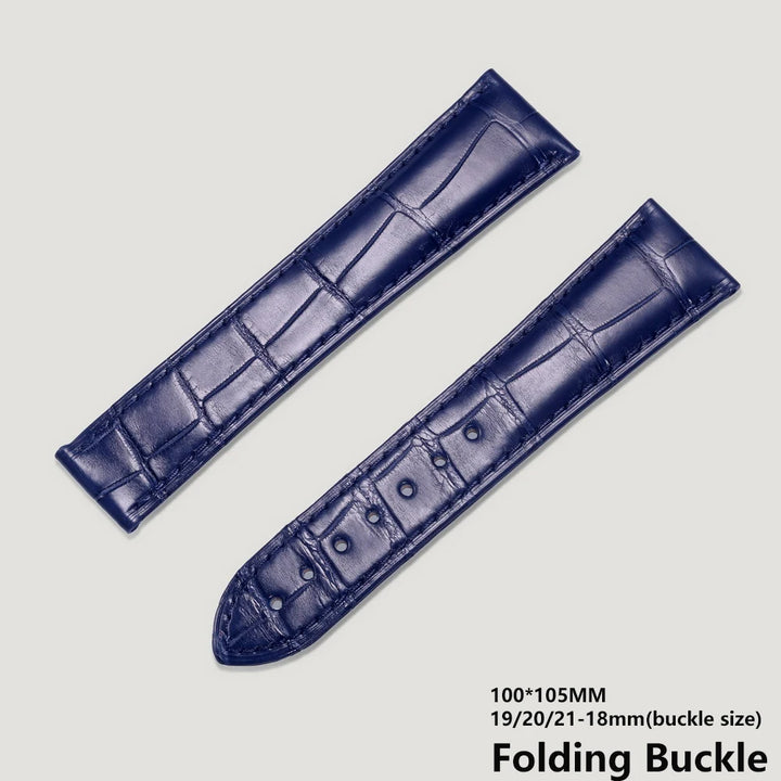 Alligator Leather Watch Bands For OMEGA Wrist Straps  HandMade Crocodile Bracelet  Replacement 19mm 20mm 21mm