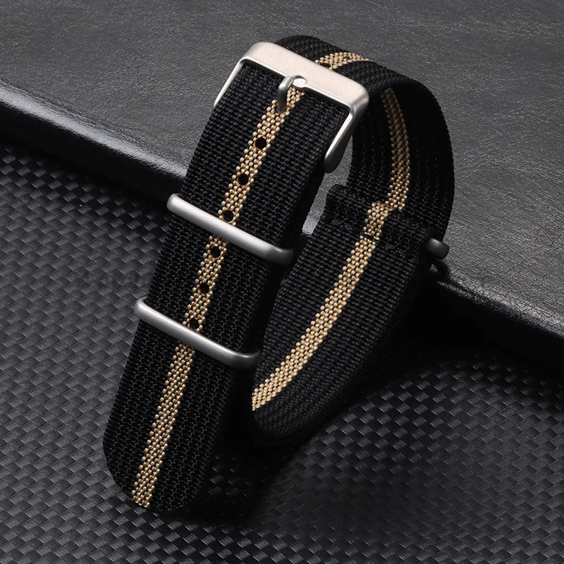High-Quality Nylon Watch Strap 18/20/22mm (Military Style)