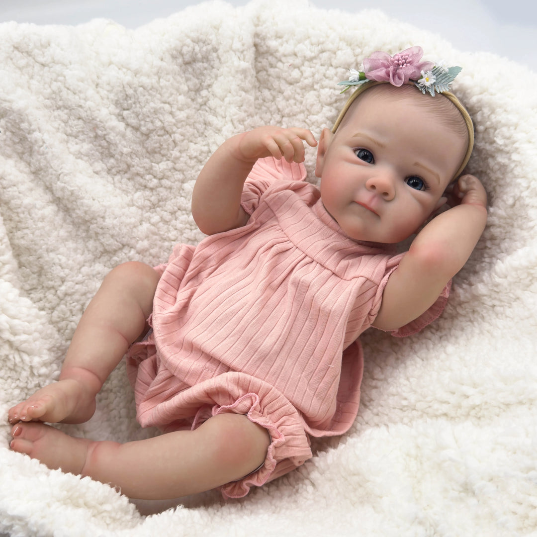 19″ Bettie Full‑Body Collectible Reborn Baby Doll – Waterproof with Hand‑Painted Hair