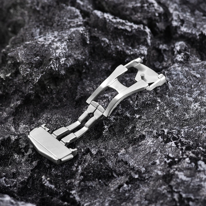 Stainless Steel Deployment Clasp 18–22mm for Omega Watches – Butterfly Buckle