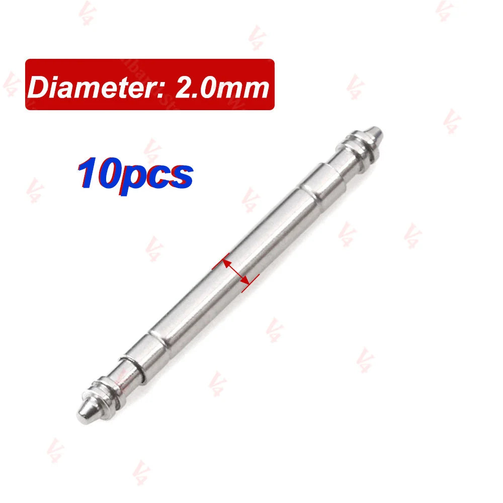 316L Stainless Steel Watch Band Spring Bars 1.5–2.0mm (Repair Tool Pins)