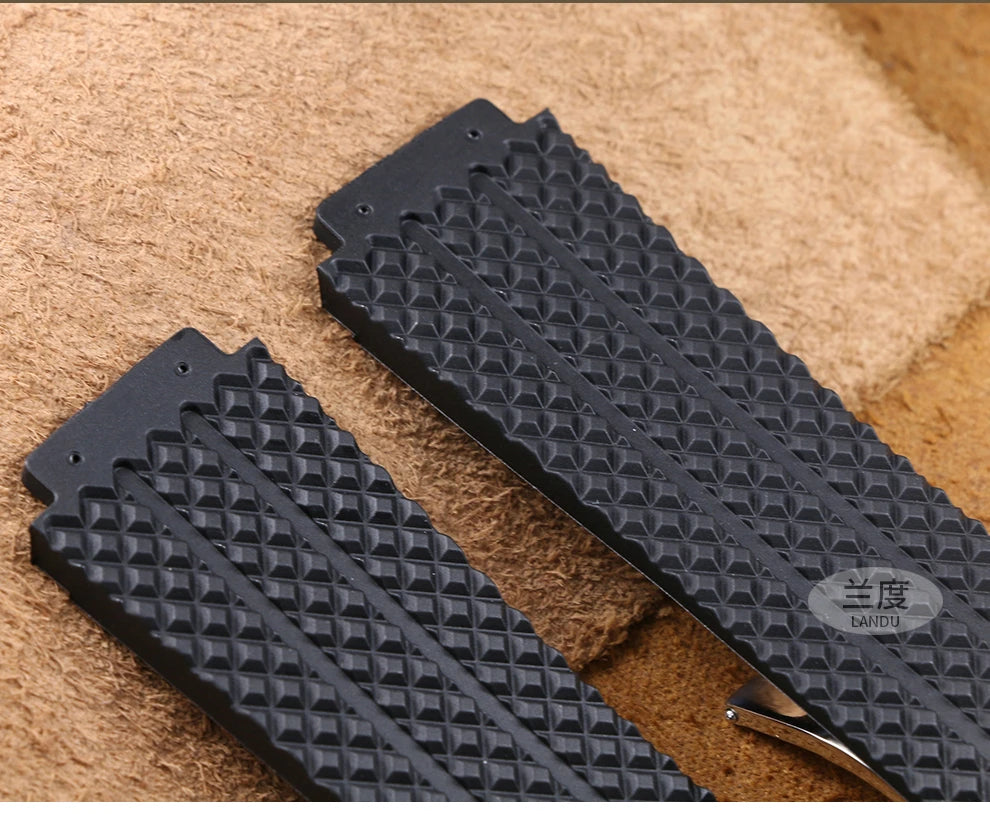 Silicone Rubber Watch Strap for Hublot (26×19mm, 24×17mm)