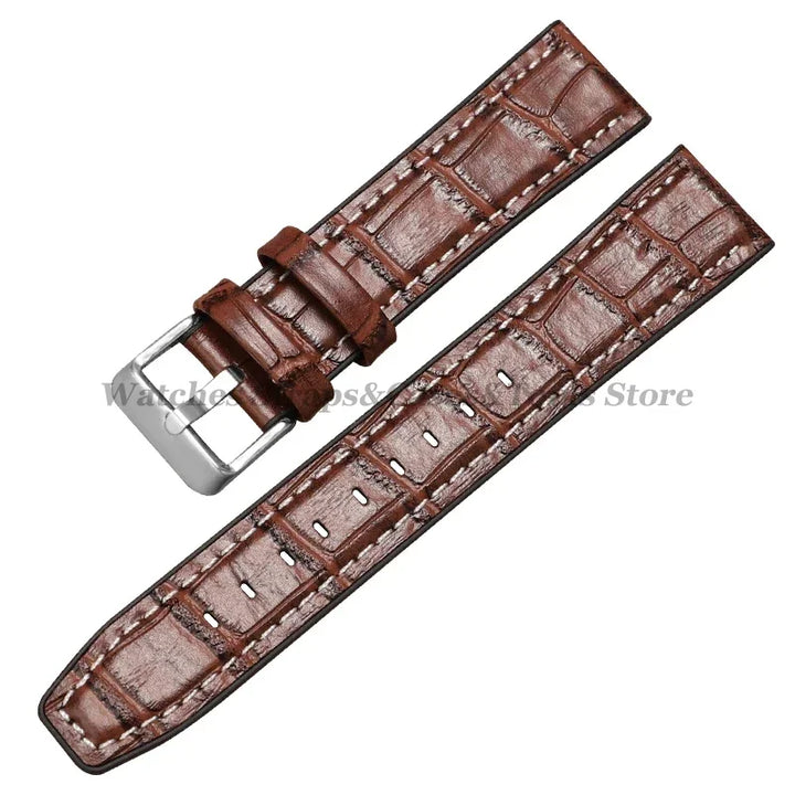 Silicone & Leather Watch Strap for Huawei & Samsung – 18–46mm