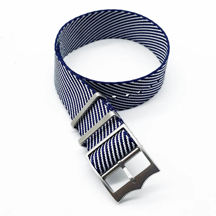 NATOBELT Military Nylon Watch Straps Movable Ring Bronze/Silver Buckle Watchbands For Tudor Nylon Sailcloth Strap 20mm 22mm