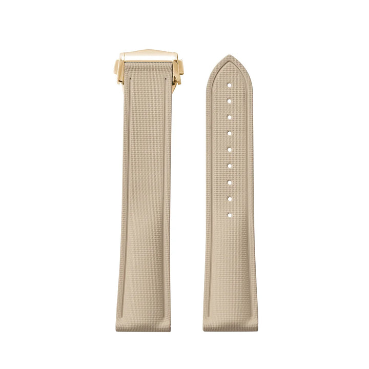 Premium Grade Soft FKM Rubber Watch Strap 20mm 21mm 22mm Perfect Fit Flat End Universal Quick Release Watch Strap