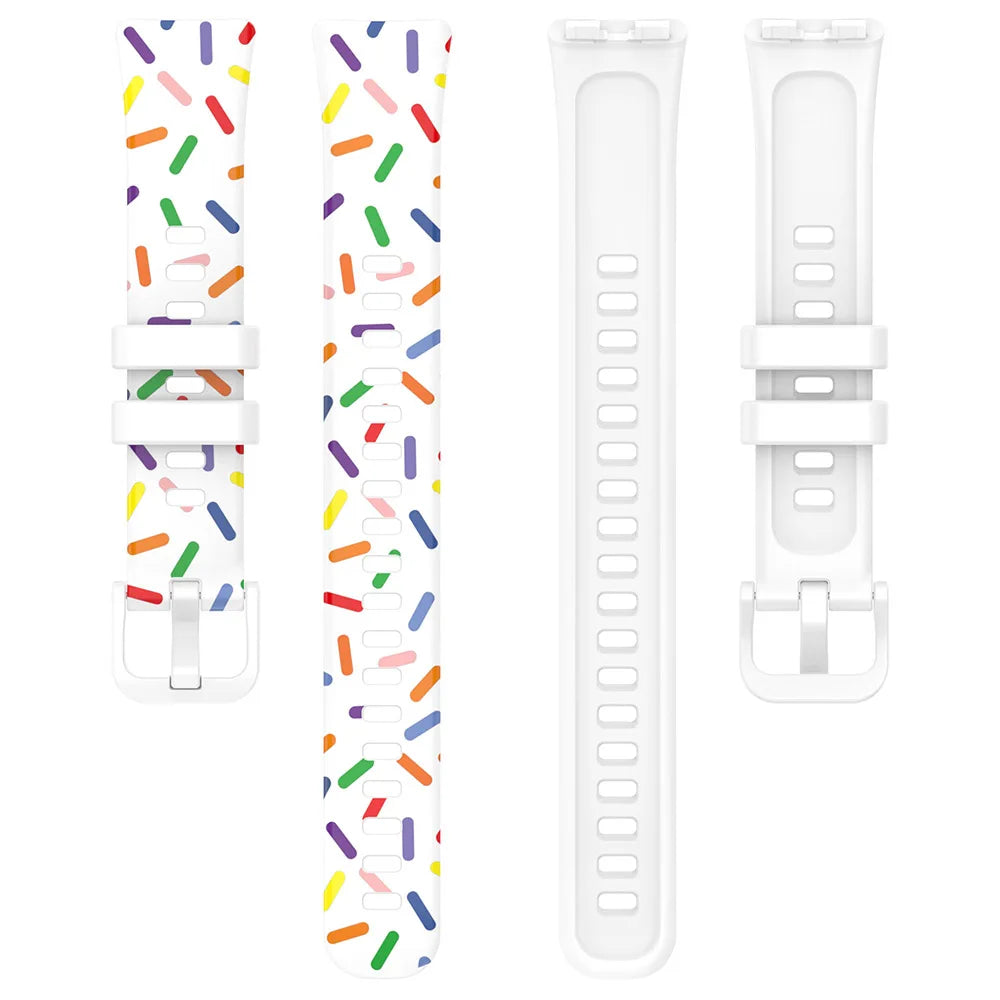 Printed Silicone Strap for Huawei Band 8-10