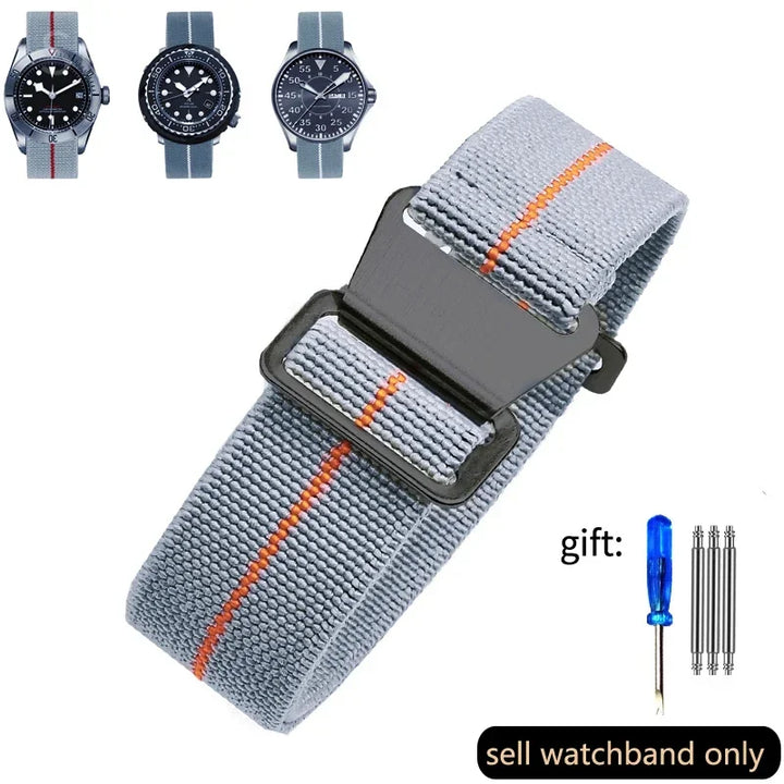 French Army Nylon Watch Band 18–22mm