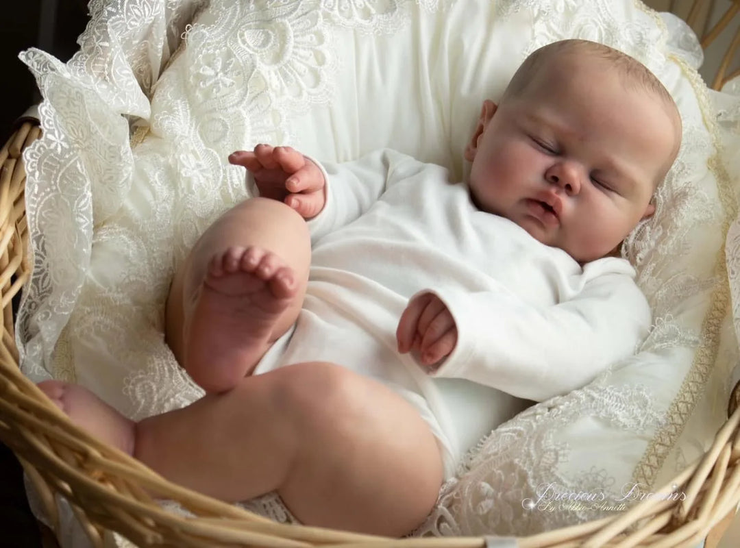 19″ Pickle Boy Reborn Toddler Doll – Lifelike Hand‑Painted Cloth Body