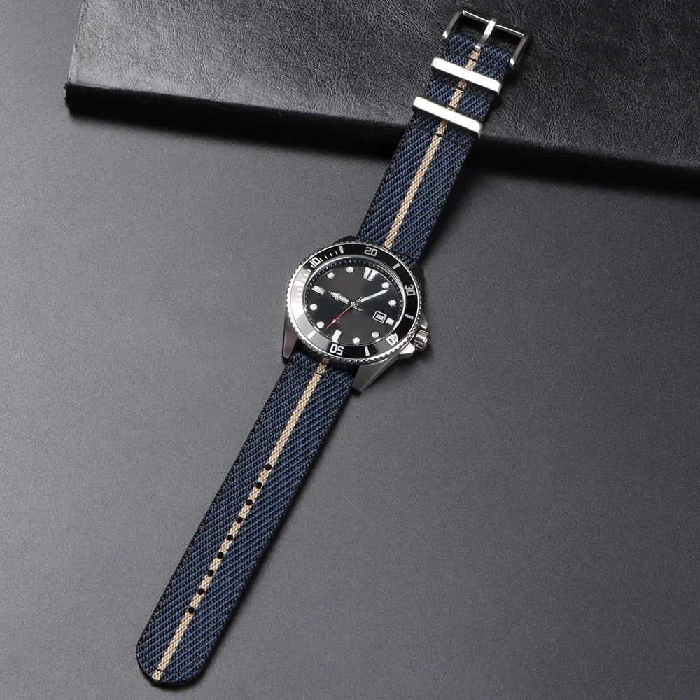 20/22mm Nylon NATO Watch Strap for Tudor, Omega, Seiko