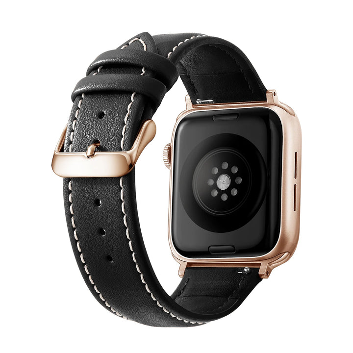 Genuine Leather Apple Watch Band 40–49mm for iWatch Series 3–8 & Ultra
