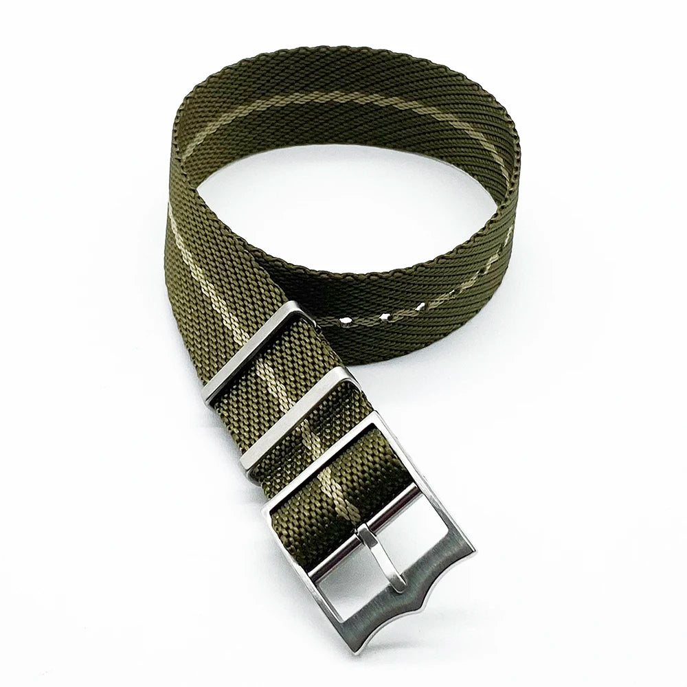NATOBELT Military Nylon Watch Straps Movable Ring Bronze/Silver Buckle Watchbands For Tudor Nylon Sailcloth Strap 20mm 22mm
