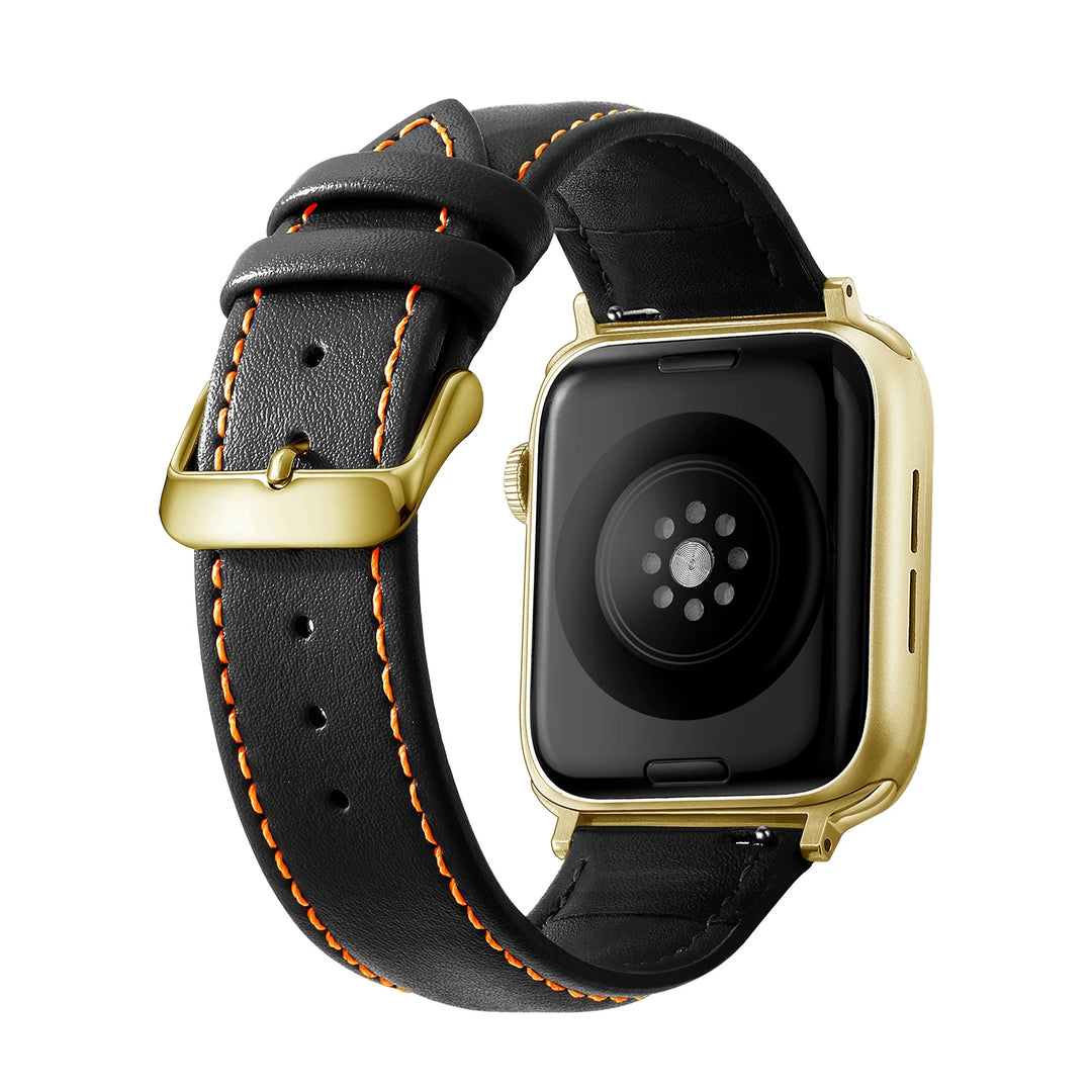 Genuine Leather Apple Watch Band 40–49mm for iWatch Series 3–8 & Ultra