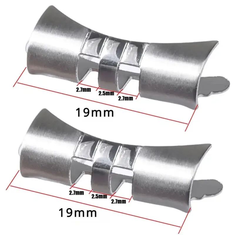 Curved Flat End Stainless Steel Link Adapter 18–22mm for Seiko SKX007/009