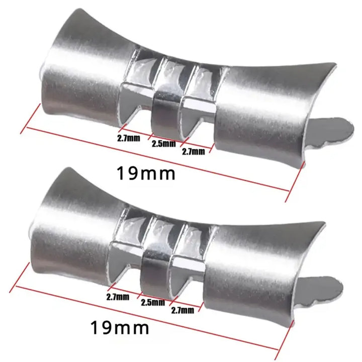 Curved Flat End Stainless Steel Link Adapter 18–22mm for Seiko SKX007/009
