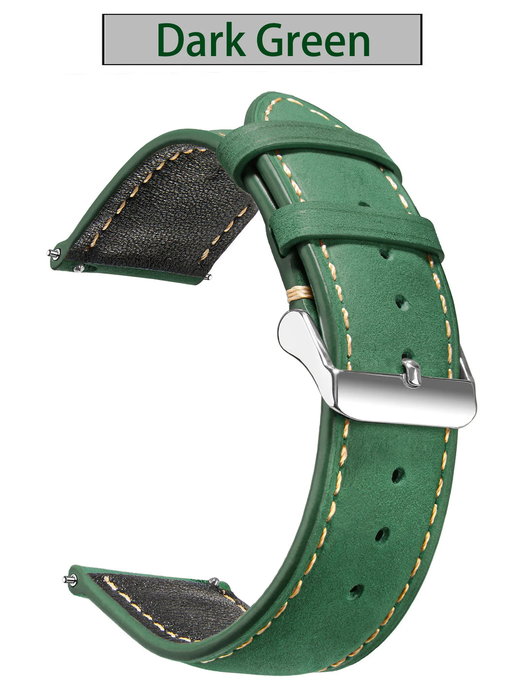 Wax Vintage Leather Watch Strap 14–24mm