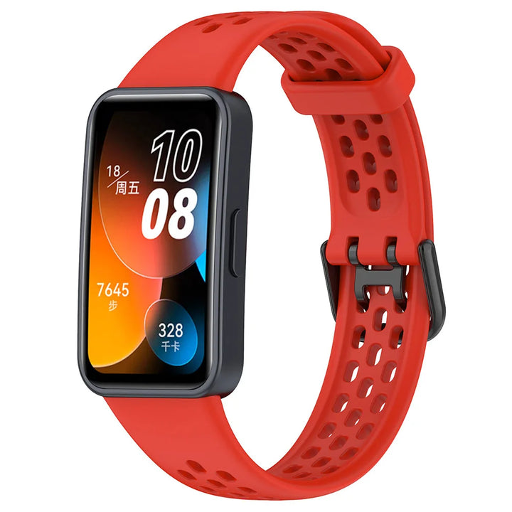 Breathable Silicone Watch Strap for Huawei Band 8/9/10