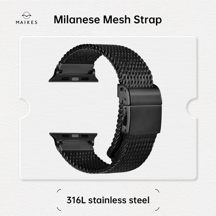 Top Stainless Steel Milanese Mesh Strap For Apple Watch Ultra 2 49mm Series 10 46mm 42mm 45mm 44mm Bracelet Apple Watch Band