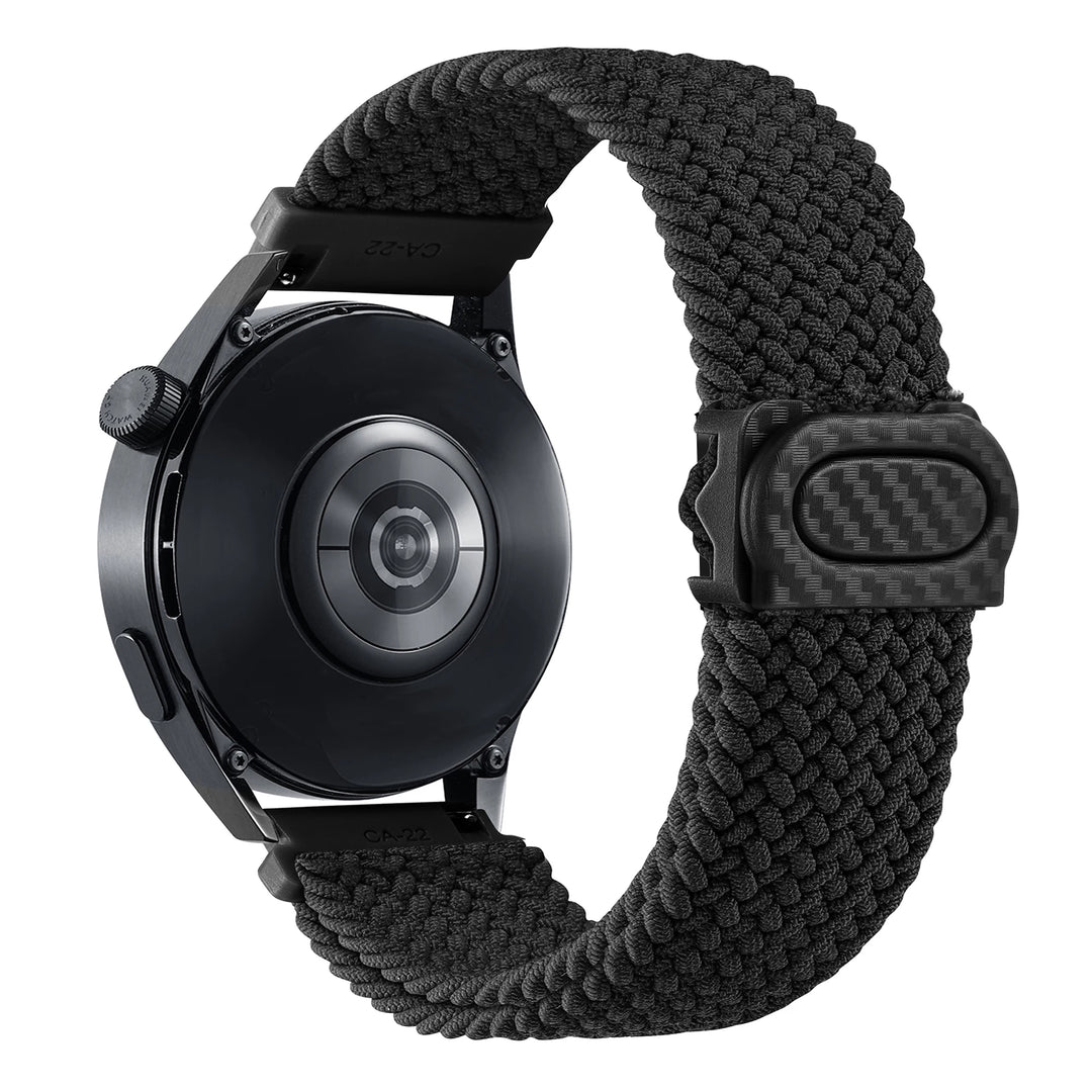 Nylon Braided Loop Watch Strap 20-22mm for Samsung Galaxy Watch & Huawei GT Series