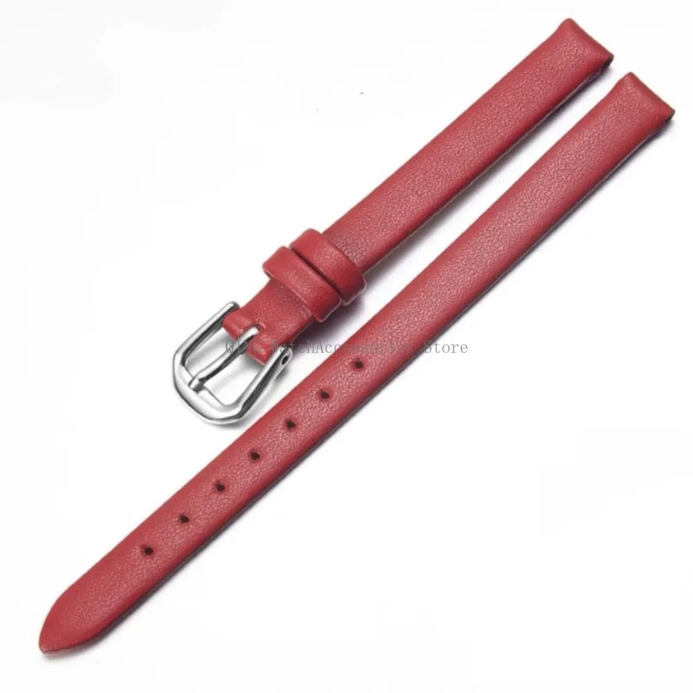 Universal Slim Soft Leather Watch Strap – 6–16mm, Cowhide
