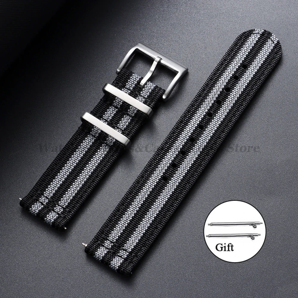 Soft Nylon Strap (20–22mm) – Quick Release Sport