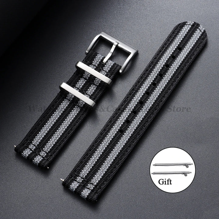 Soft Nylon Strap (20–22mm) – Quick Release Sport