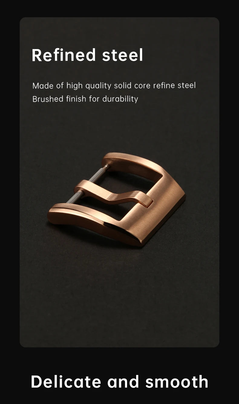 Maikes 316L Stainless Steel Watch Buckle Black 18mm 20mm 22mm Watch Accessories Rubber Leather Watch Clasp For IWC Rolex Omega