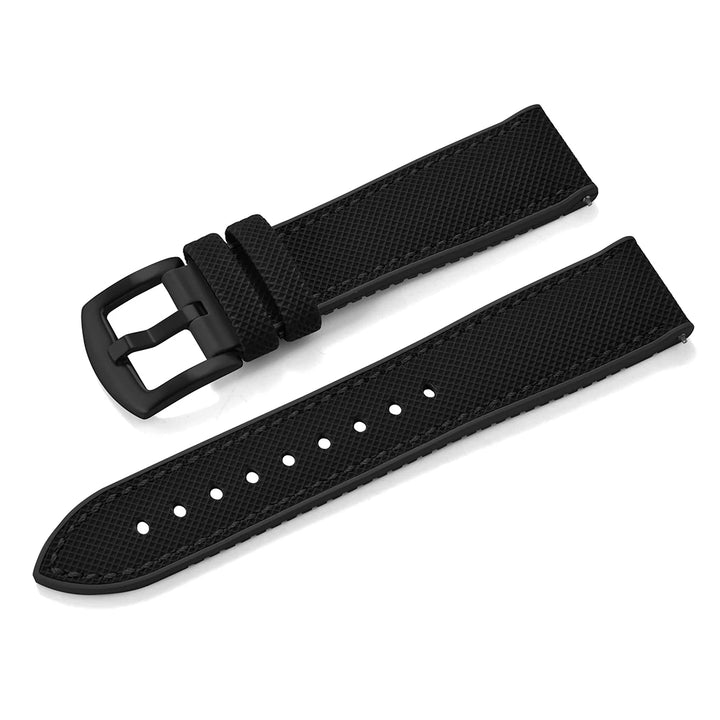 For Longine Seiko Water Ghost Hamilton Series Nylon FKM Rubber Bottom Watch Strap 18-20-22-24mm Strap Soft Waterproof Wrist Band