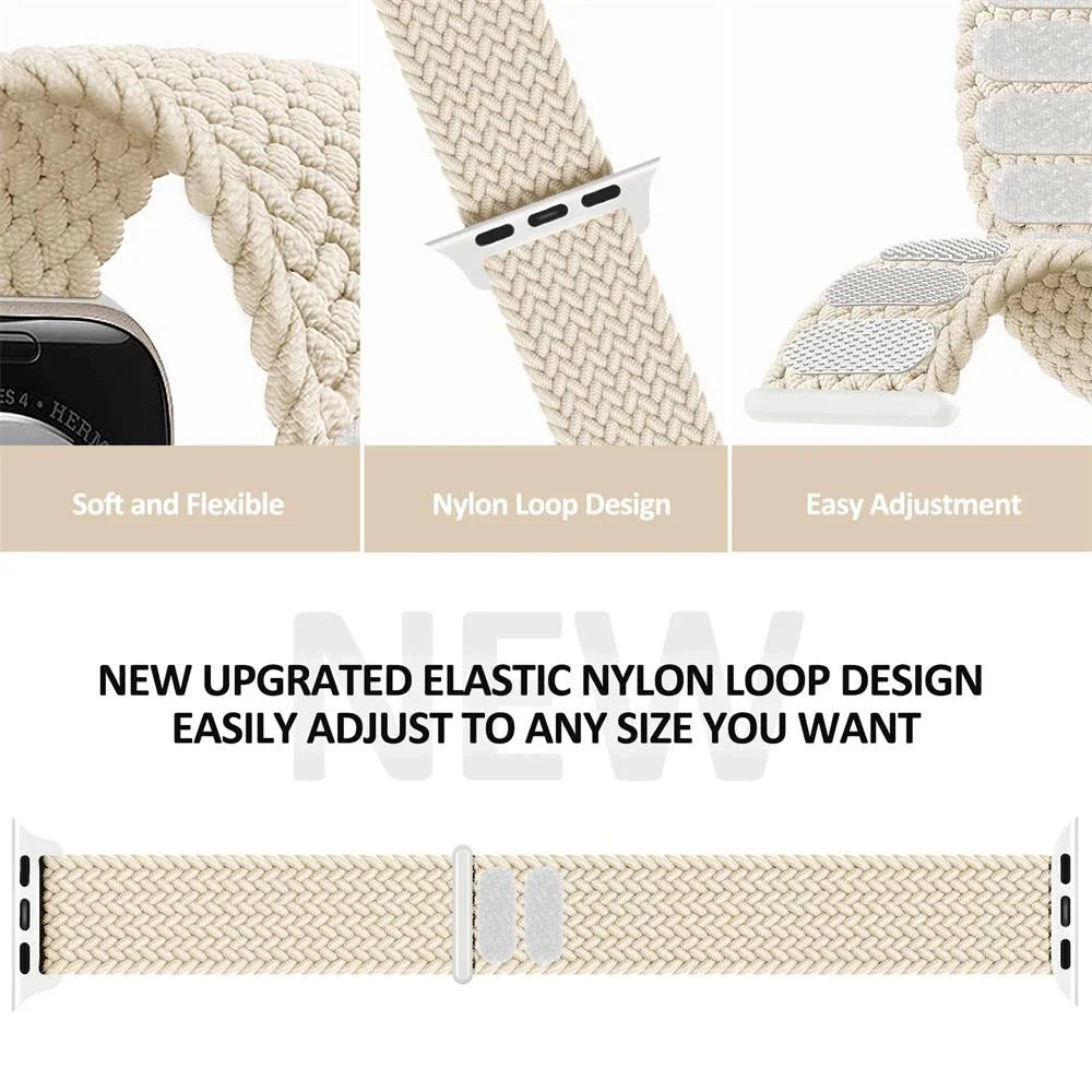 Braided Apple Watch Strap – Multi‑Size (38–49mm) for Series 3–11