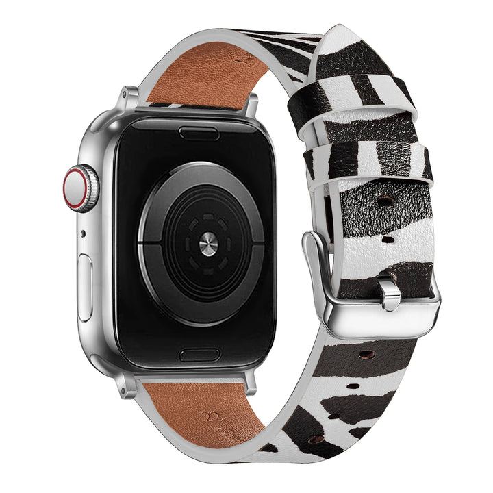 Leopard Leather Apple Watch Band for Women 38–49mm